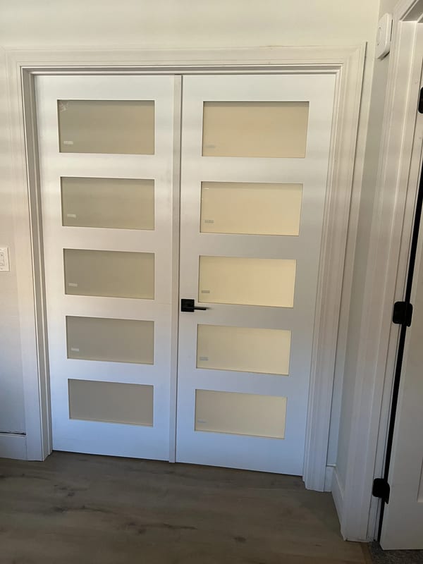 Custom interior wood door — Master Door and Crown, Ventura County CA