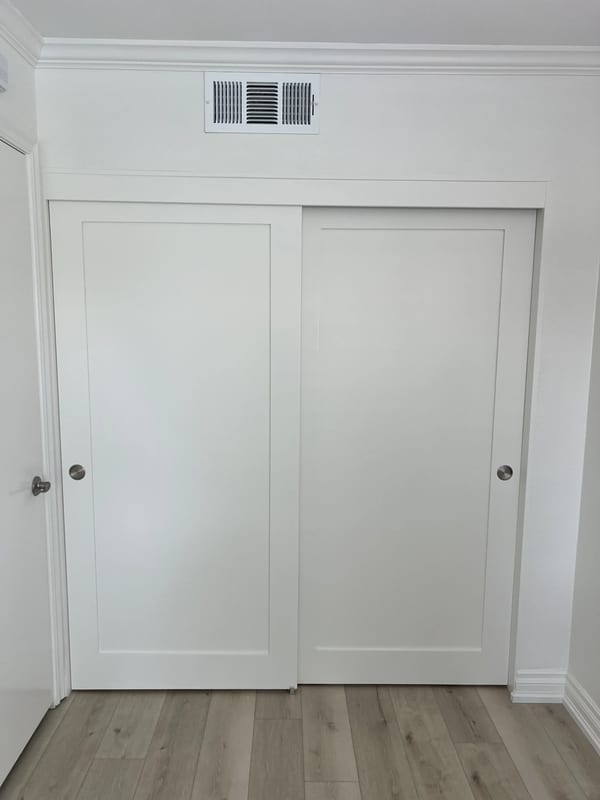 Custom room divider panels — Master Door and Crown, Ventura County CA